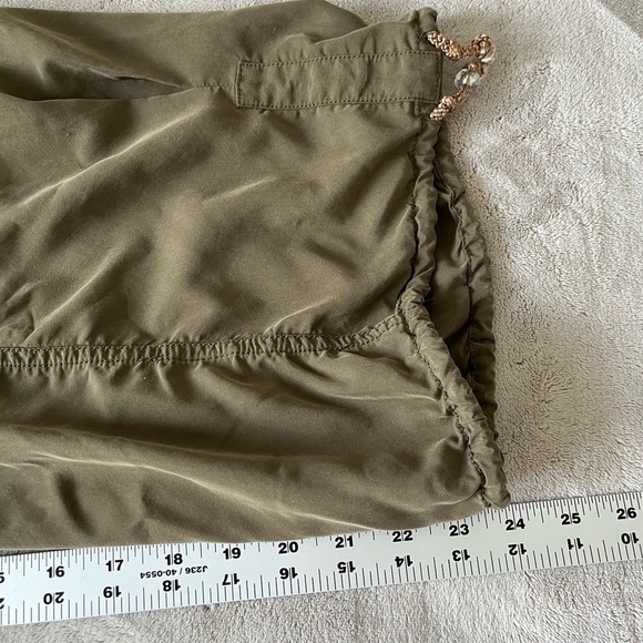 Anthropologie Parachute Pants Olive Green Pull On Cropped Streetwear Size XS - Picture 14 of 14